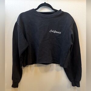 Brandy Melville California Cropped Sweatshirt OS